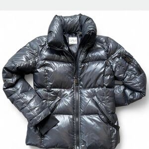 SAM Metallic Gray Puffer Jacket